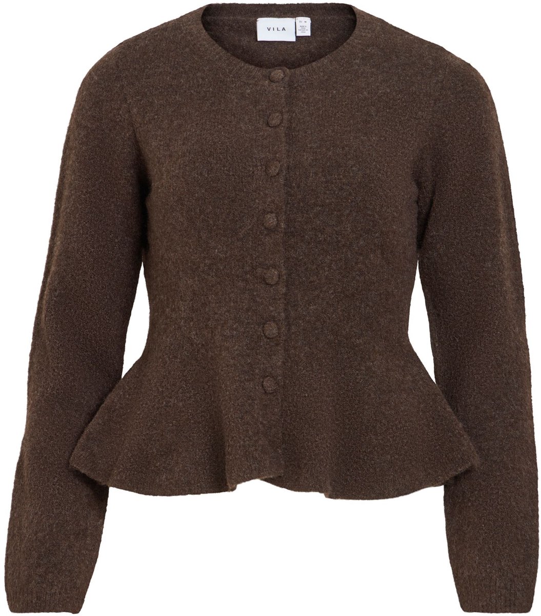 VILA gebreid vest VILUNA Peplum