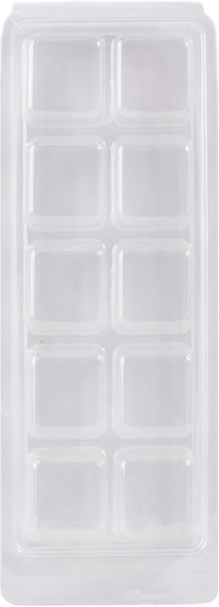 Wereld van Moulds Pack van 100 10-Cavity Wax Tart Klemschaal, PVC 21,2 x 15,8 x 9,8 cm