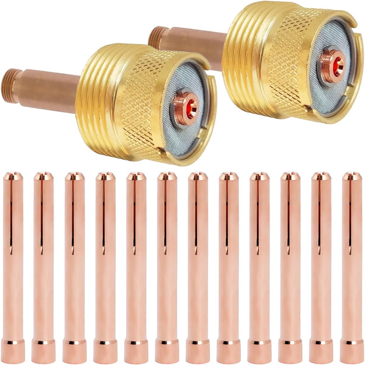 Spantang voor TIG Lasbrander Jumbo Grote Diameter 45V64 10N24 Spantangbehuizing 3/32" 2,4 mm Accessoiresset Geschikt voor SR WP-17 18 26 Laspistool Verbruiksartikelen