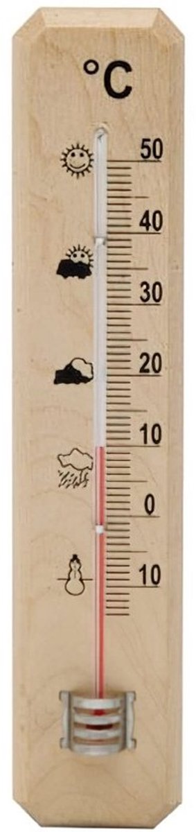 Houten buitenthermometer - 20 cm