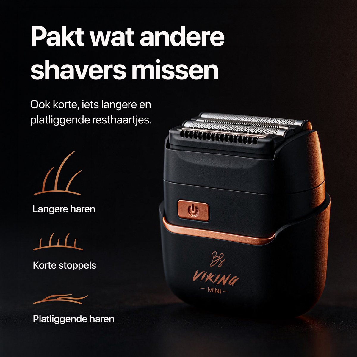 Disruptive Brands Viking Mini Foil Shaver 4 Bladen - afbeelding 3