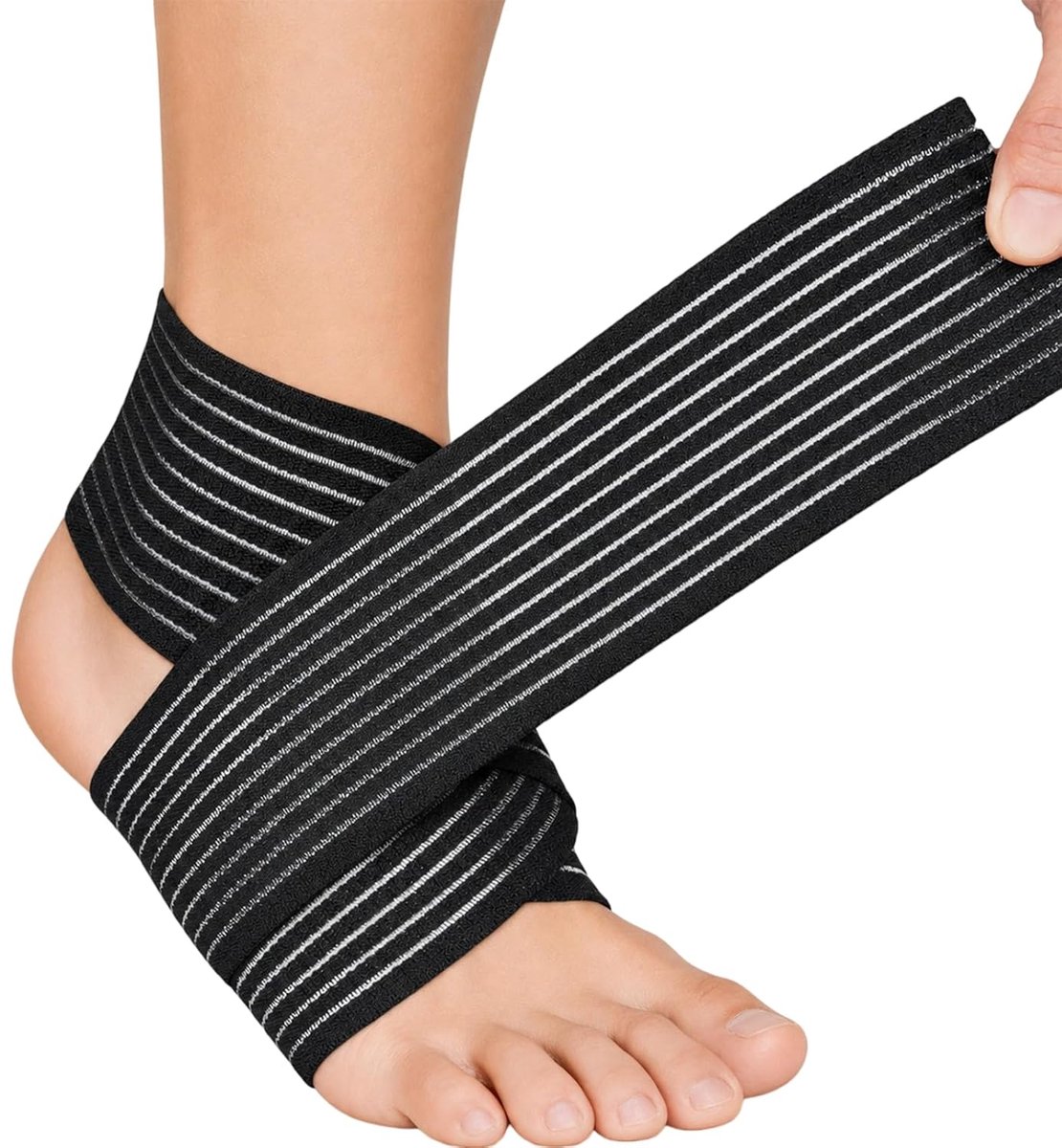 enkelbandage 2 stuks - latexrubber - 360 graden grip - ideaal voor basketbal - ShopVlot
