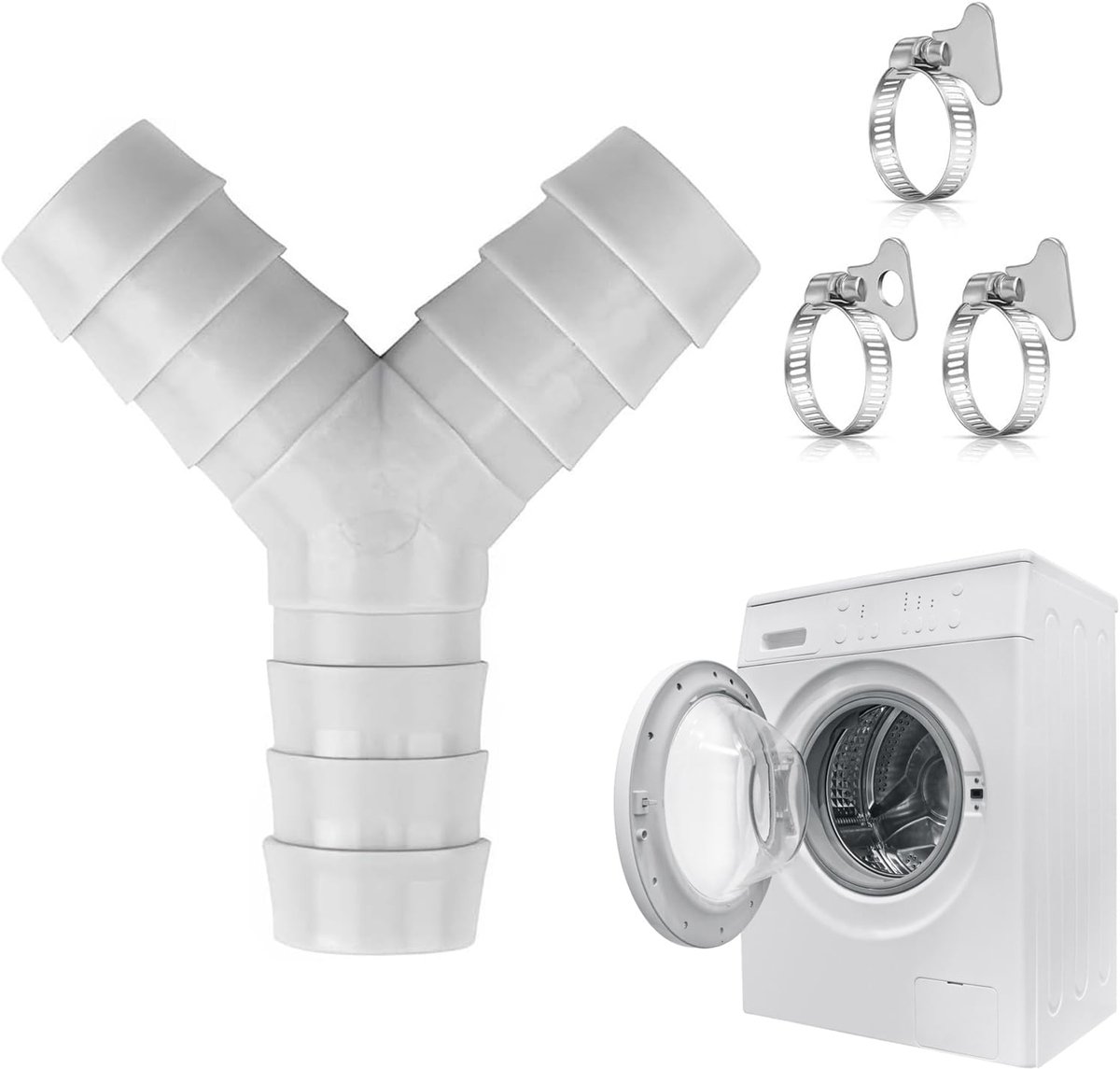 Y-verdeler 3/4 inch - slangverdeler kunststof - 2-weg kraanadapter - ShopVlot