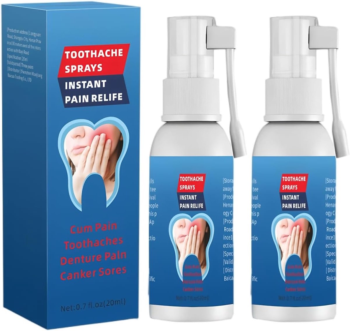 2PC Gum Protect Repair Drops, Gum Repair Regrowth Drops, Recovery Gums, Relieves Redness, Inflammation and Pain of - ShopVlot