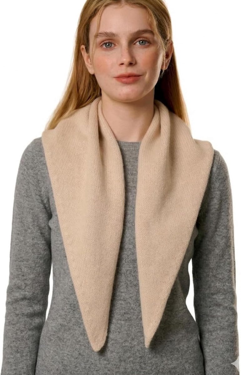 Sjaal voor dames, kasjmier, 30% kasjmier, 70% wol, modieuze gebreide halsdoek en schouderdoek voor lente en herfst