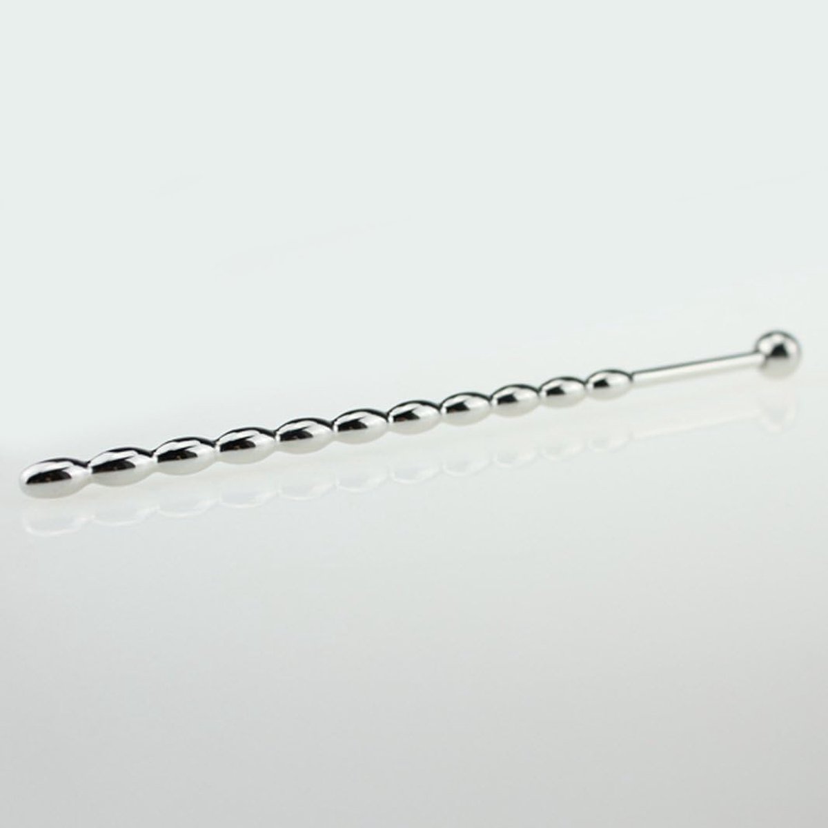 Roestvrij staal urethrabuis plug, erotisch speelgoed voor mannen urethrale dilatoren, lange katheter penisplug stretching kralen schacht (6 mm)
