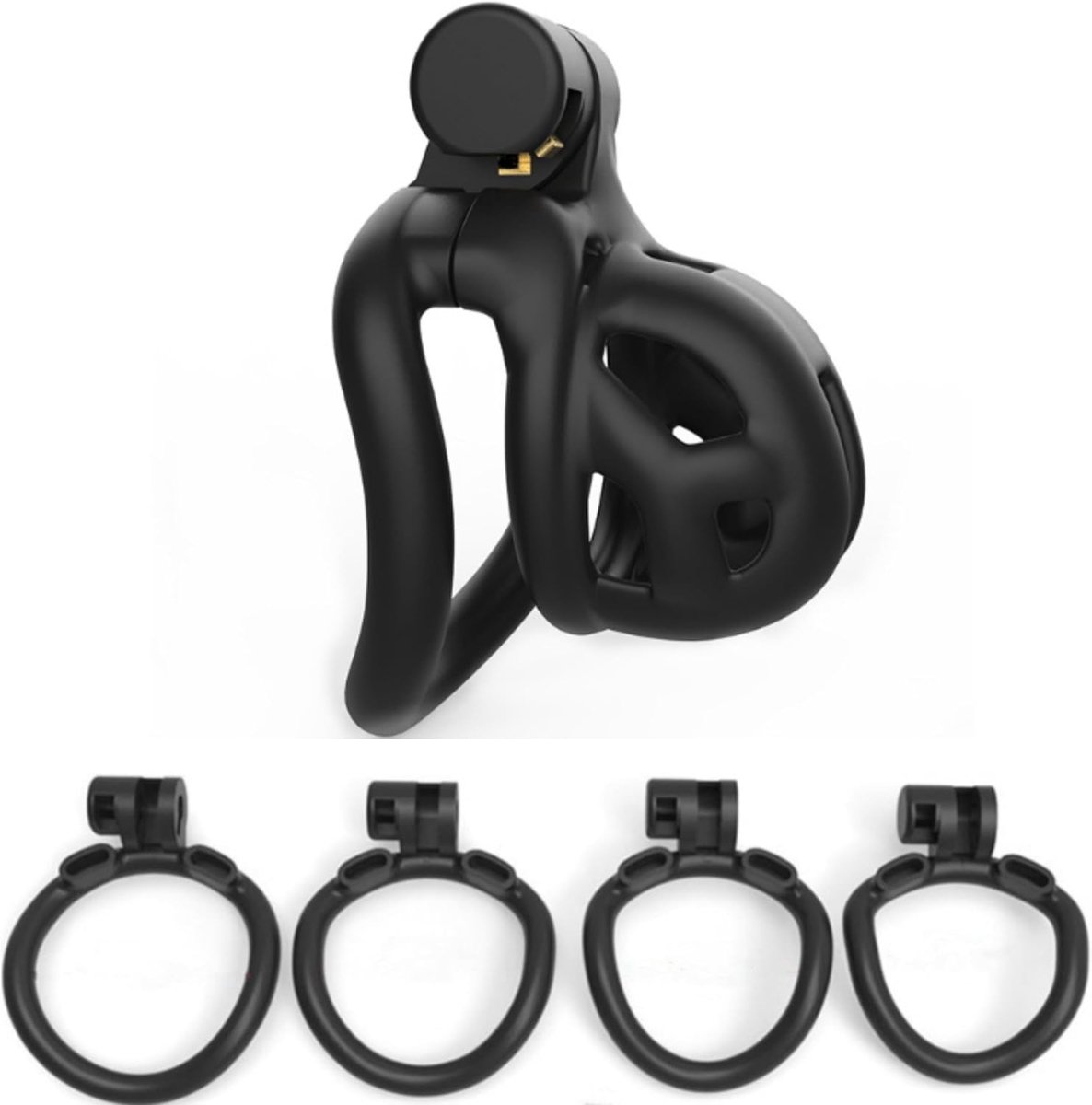 Chastity Cage, Small Chastity Cage, Inverted Chastity Cage for Men Penis Cage Man Dark Lock Design, Good Concealment, Couples Bondage SM Sex Toys 3 (B)