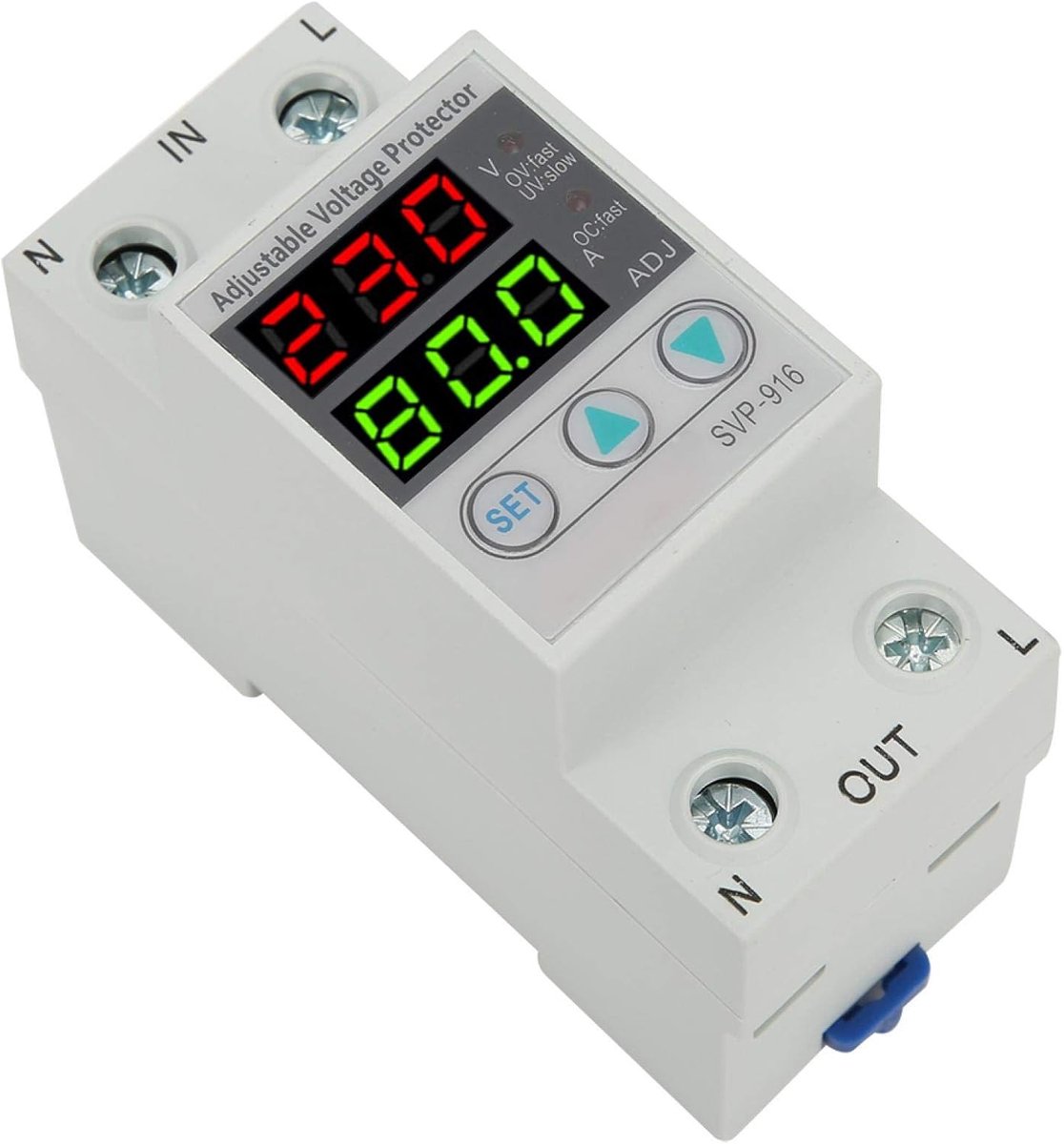 230V dispositif de protection de réinitialisation de tension, dispositif de Protection de tension, protecteur de réinitialisation de retard de surintensité et de sous-tension 40A(63A)