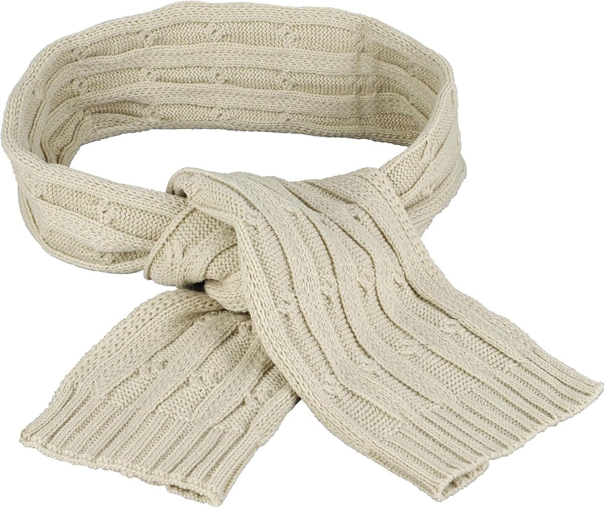 Winter Unisex gebreide sjaal ribbels vlechtpatroon dames heren A47