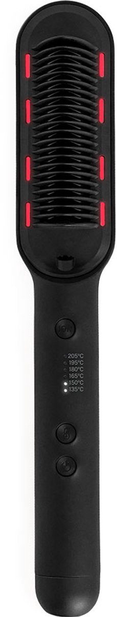 CREATE - Ionische stijlborstel met LED-behandeling - Frizz-Free - Zwart - ION LED STYLER