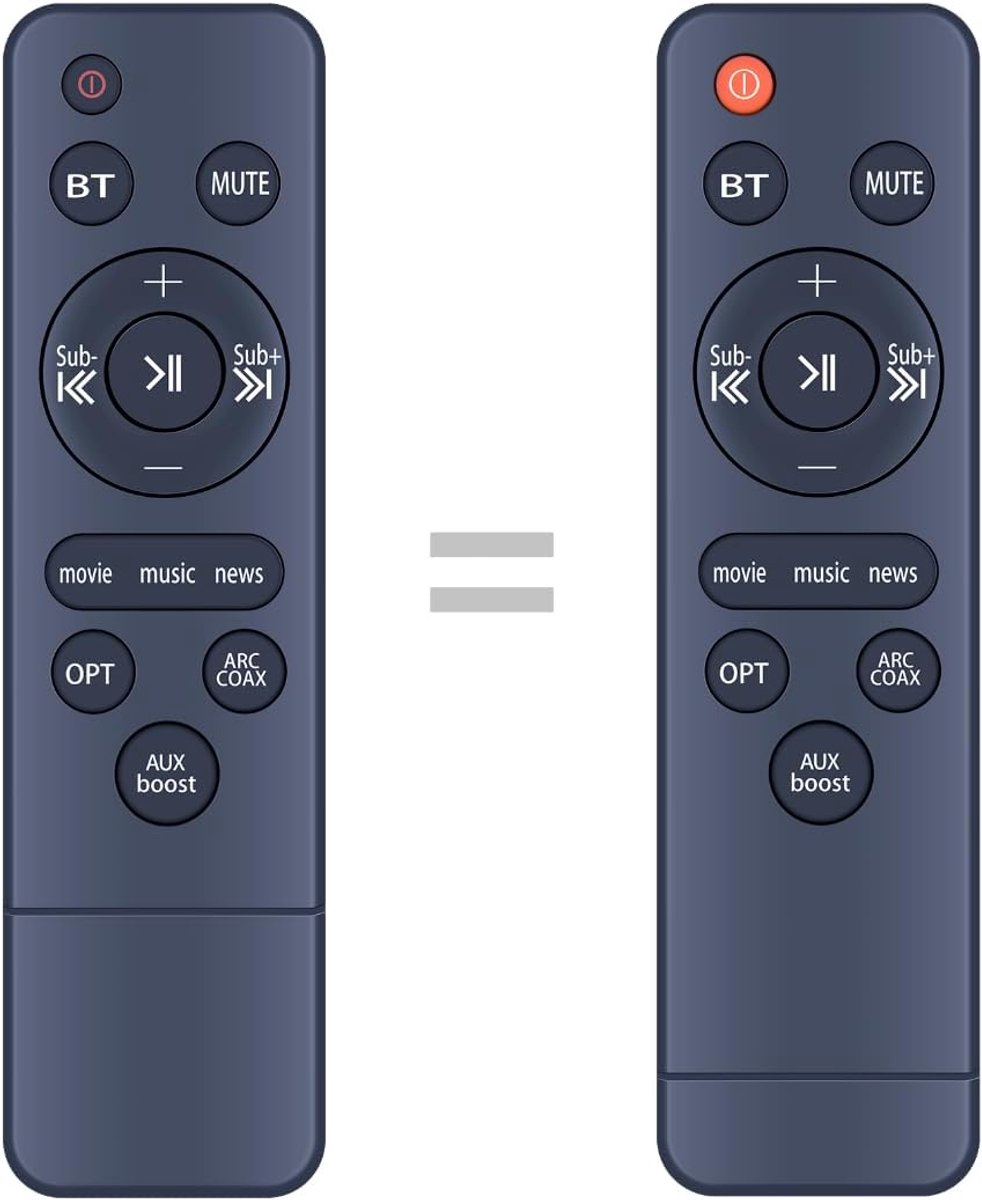 Soundbar Replacement Remote Control Compatible with Saiyin Surround Sound System TV Soundbar DS6445 DS6701 DS6504 - ShopVlot
