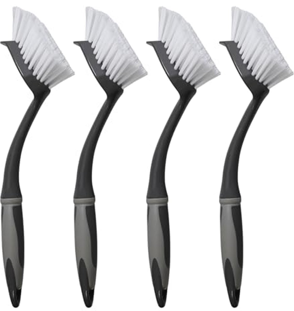 Afwasborstel Set 4 Stuks – Keuken Reinigingsborstels met Ergonomisch Handvat – Afwasborstels voor Borden, Pannen en Glazen