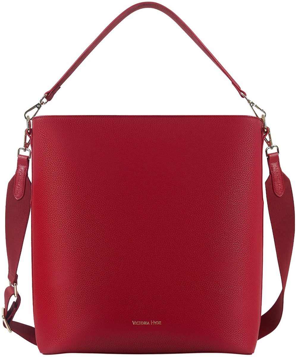 Victoria Hyde "Kloey" - Dames handtassen - Schoudertas - zakelijke laptoptas - 14 inch Laptopvak - Geschikt voor Werk - Ideale School Werk Business Tas - Red/Rood