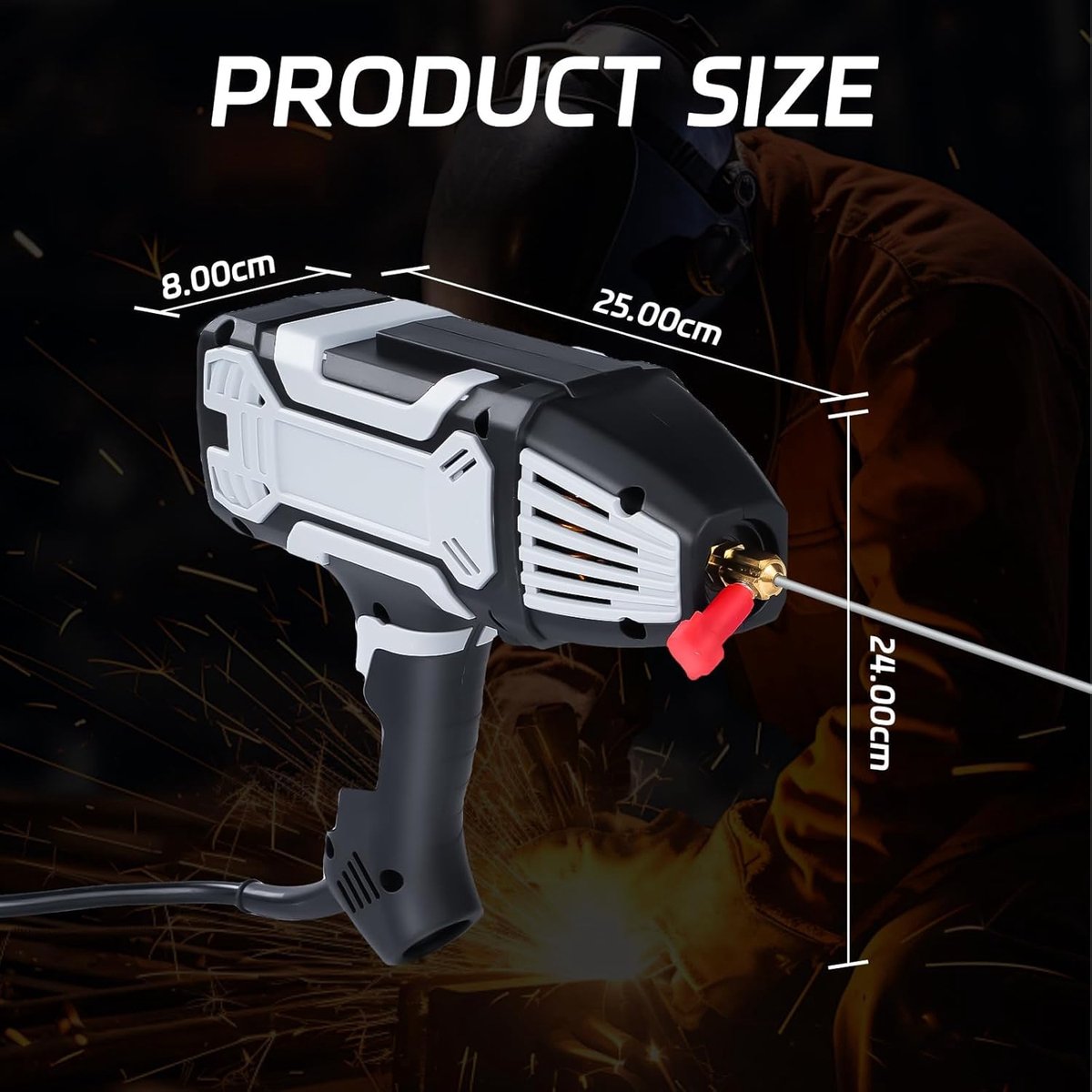 SnelShoppen - Electrodes Lasmachine 3000W 200A Draagbare Handlasapparaat met 10 Lasstaven, IGBT Inverter voor Electrode 1.6-3.2mm, Veilig en Efficiënt