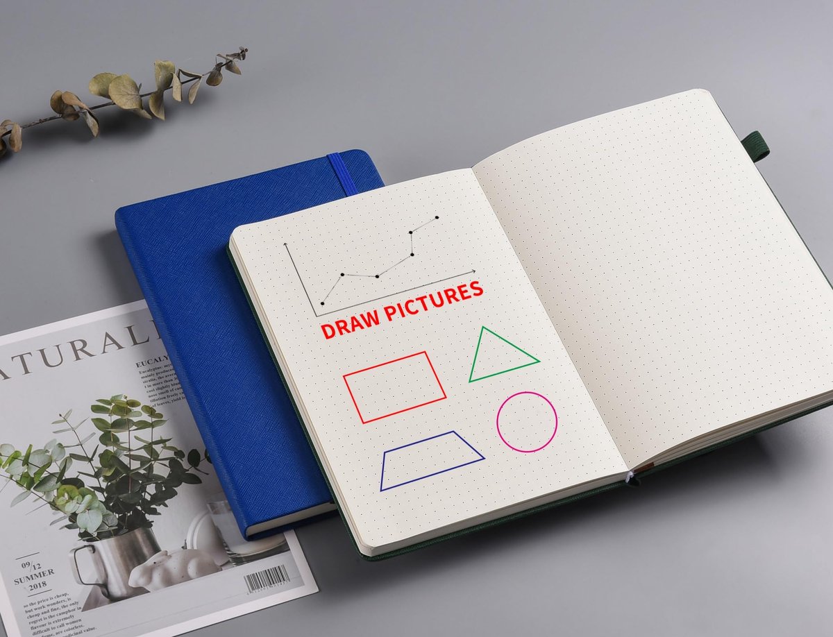 Bullet Dotted notitieboek, gestippeld, 140 g/m², A5 gestippeld, 152 pagina's - ShopVlot