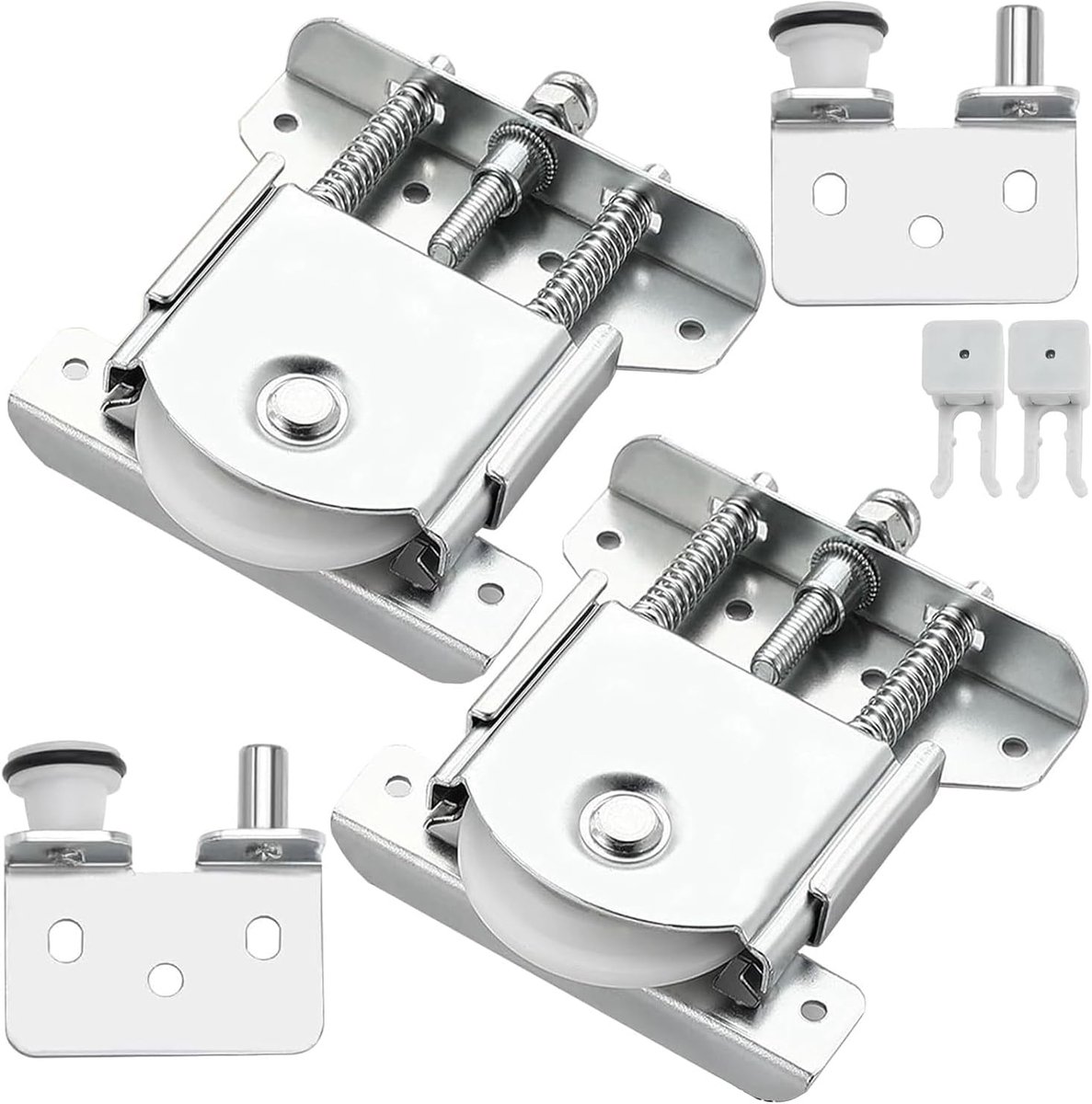 Sliding Door Parts for Wardrobe, Sliding Door Set, Sliding Door Wheel Replacement, Sliding Door Guides Compatible with - ShopVlot