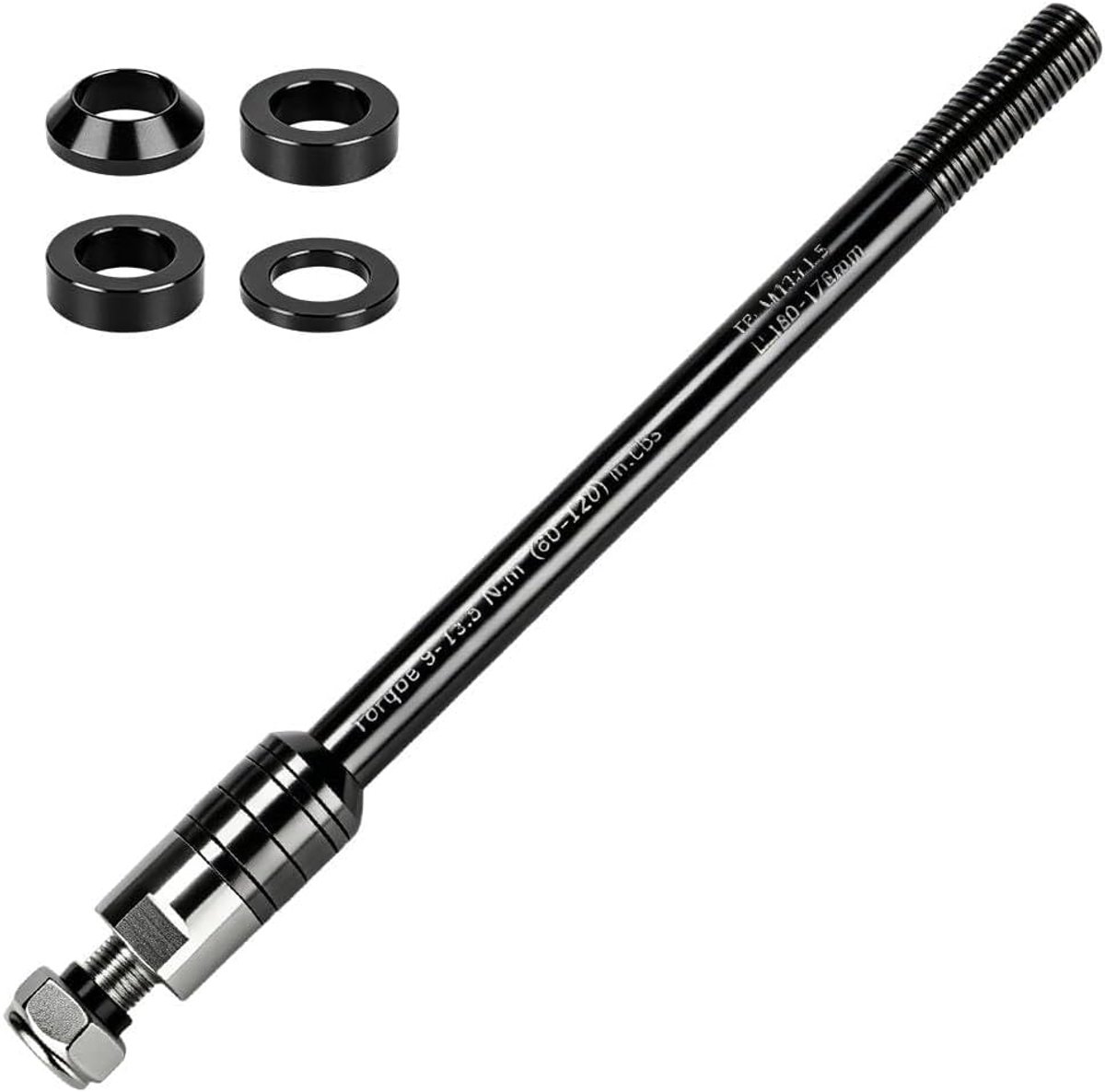 Steekas fietskar, M12 x 1,75 (160-178 mm), instelbare schachtlengte, snelle montage, steekasadapter, robuuste lichte - ShopVlot