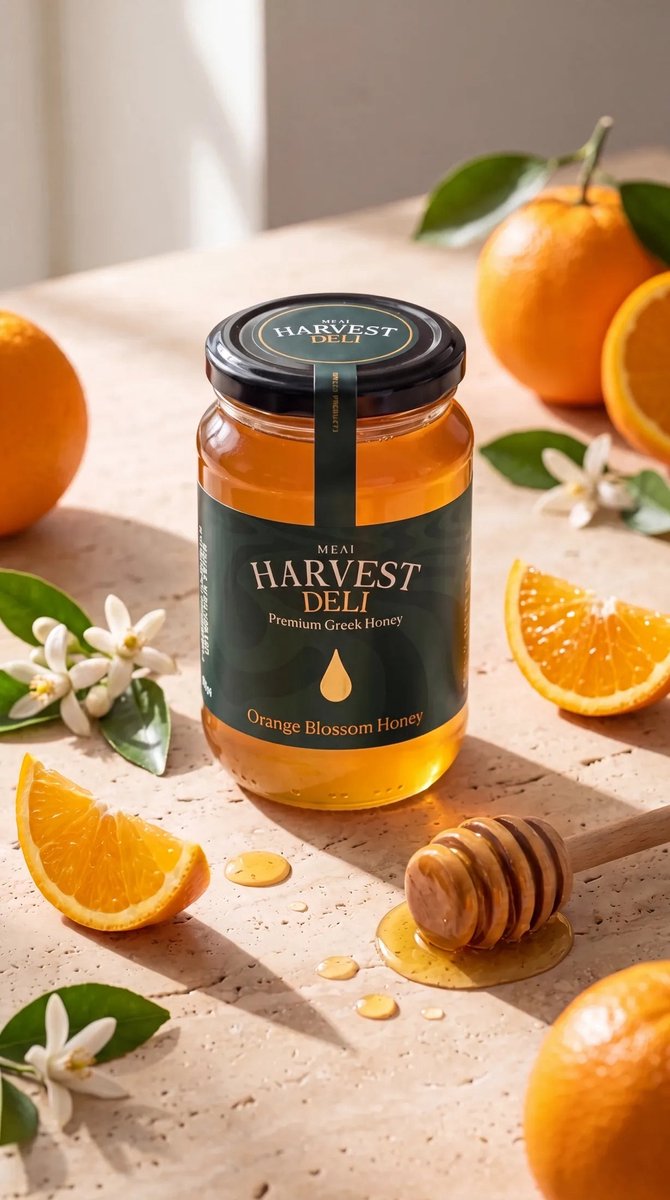 Harvest Deli Sinaasappelbloesemhoning - 480 g