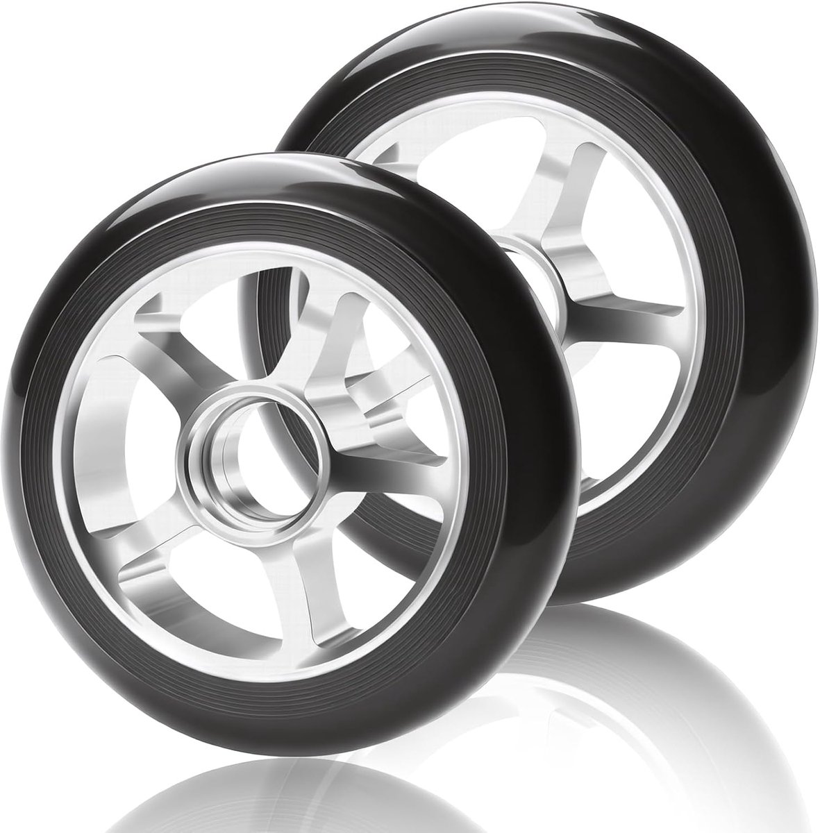 voor stuntstepwielen 2 stuks 100 mm scooterwielen skateboard wielen voor allerlei scooters ShopVlot