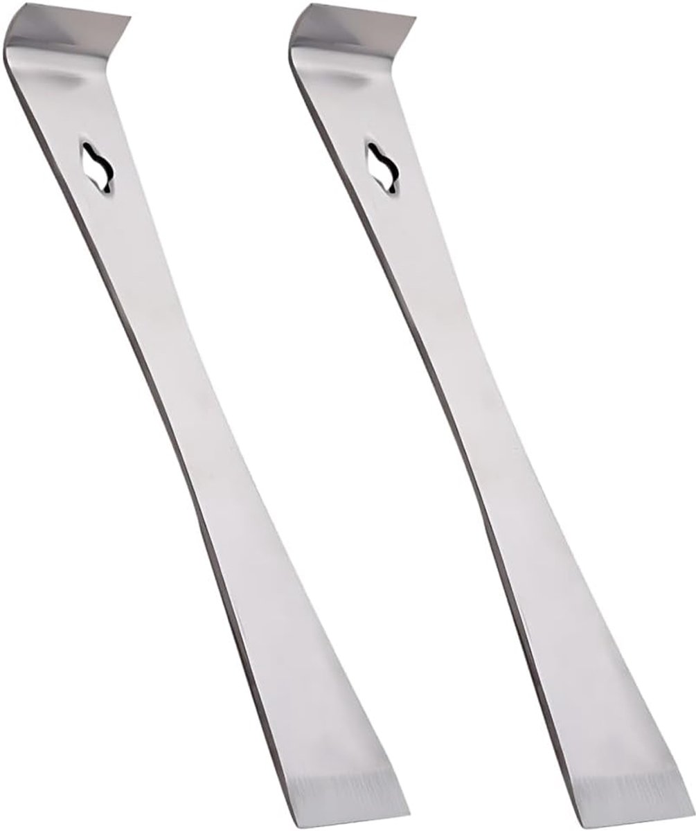Kruisboor 2-delig RVS Nageltrekker - 26cm Lang - Plat voor Keukenverbouwing - Efficiënt Schrapen - ShopVlot