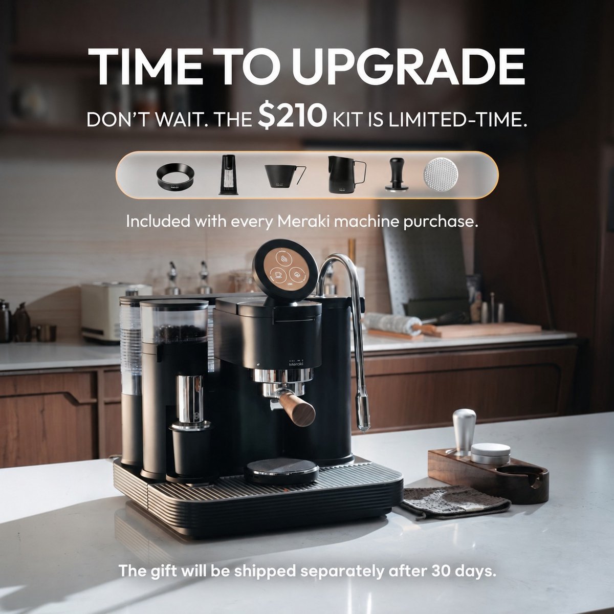 Meraki Gen 2 Espresso machine met molen