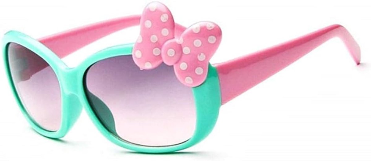 Zonnebril voor meisjes - strik - framebreedte 12 cm - UV 400 - cadeau-idee voor Kerstmis en verjaardag