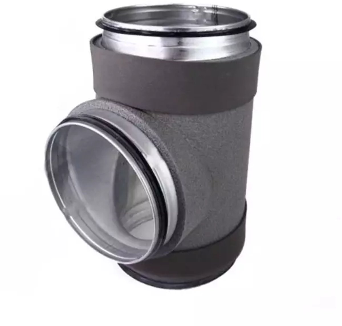 Thermoduct geÃ¯soleerd T-stuk diameter 400 mm - 160 mm (90 graden)