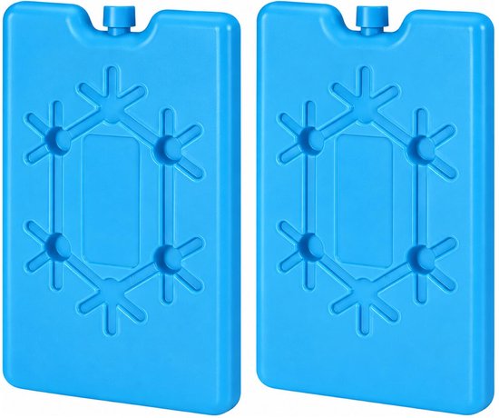 2x stuks Koelelementen 400 ml 10 x 16 cm blauw - Koelblokken/koelelementen voor koeltas/koelbox van Orange85 — afbeelding 5