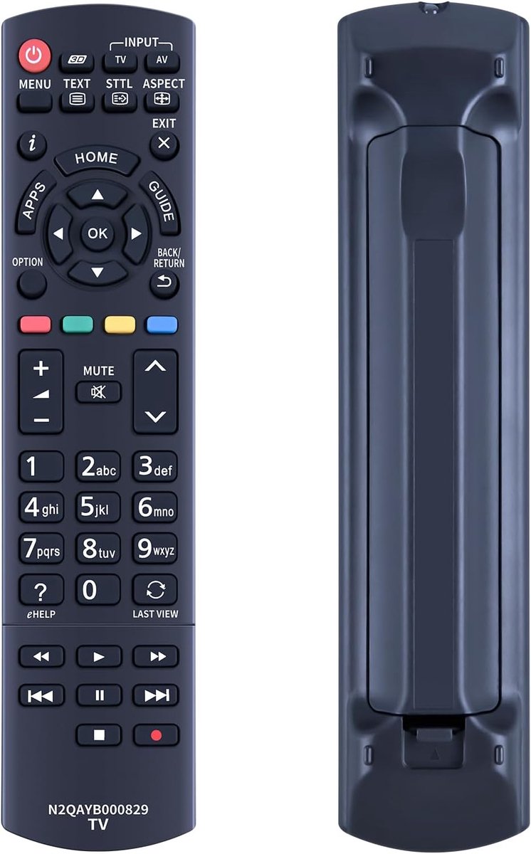 Vervangende afstandsbediening voor Panasonic TX-48AS640E TX-48ASR650 TX-48AX630E TX-48AXW634 TX-60ASR650 TX-60ASW654 TX-L42ET60Y TX-P50ST60Y 0Y