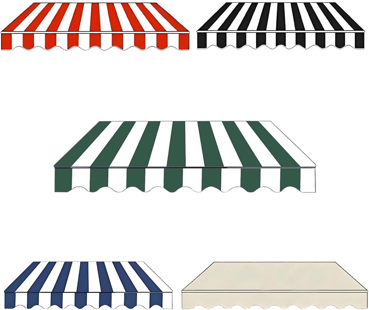 Vervangende luifelstof, waterdicht, 200x150 cm, 300 x 200 m, 400x200 cm, zonwering, luifeldoek voor tuin, 400x350 cm
