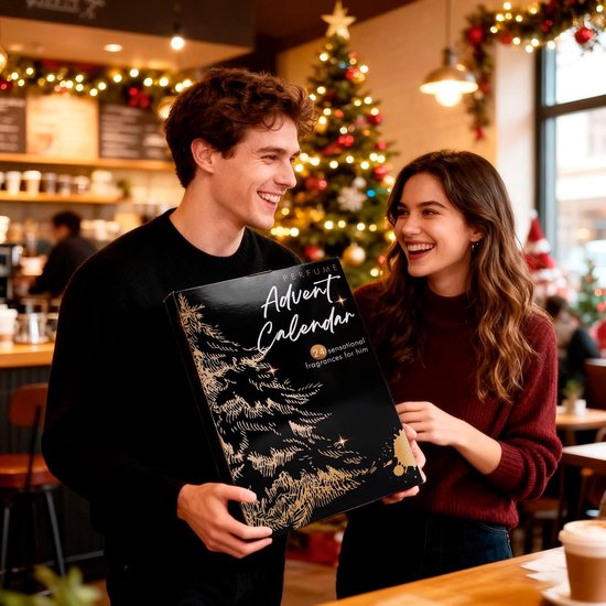 Adventskalender 2025 voor Mannen, set met 24 geuren - Inclusief 35 ml parfum, essentiële oliën en auto geurverspreider, kerstkalender cadeau voor heren — afbeelding 4