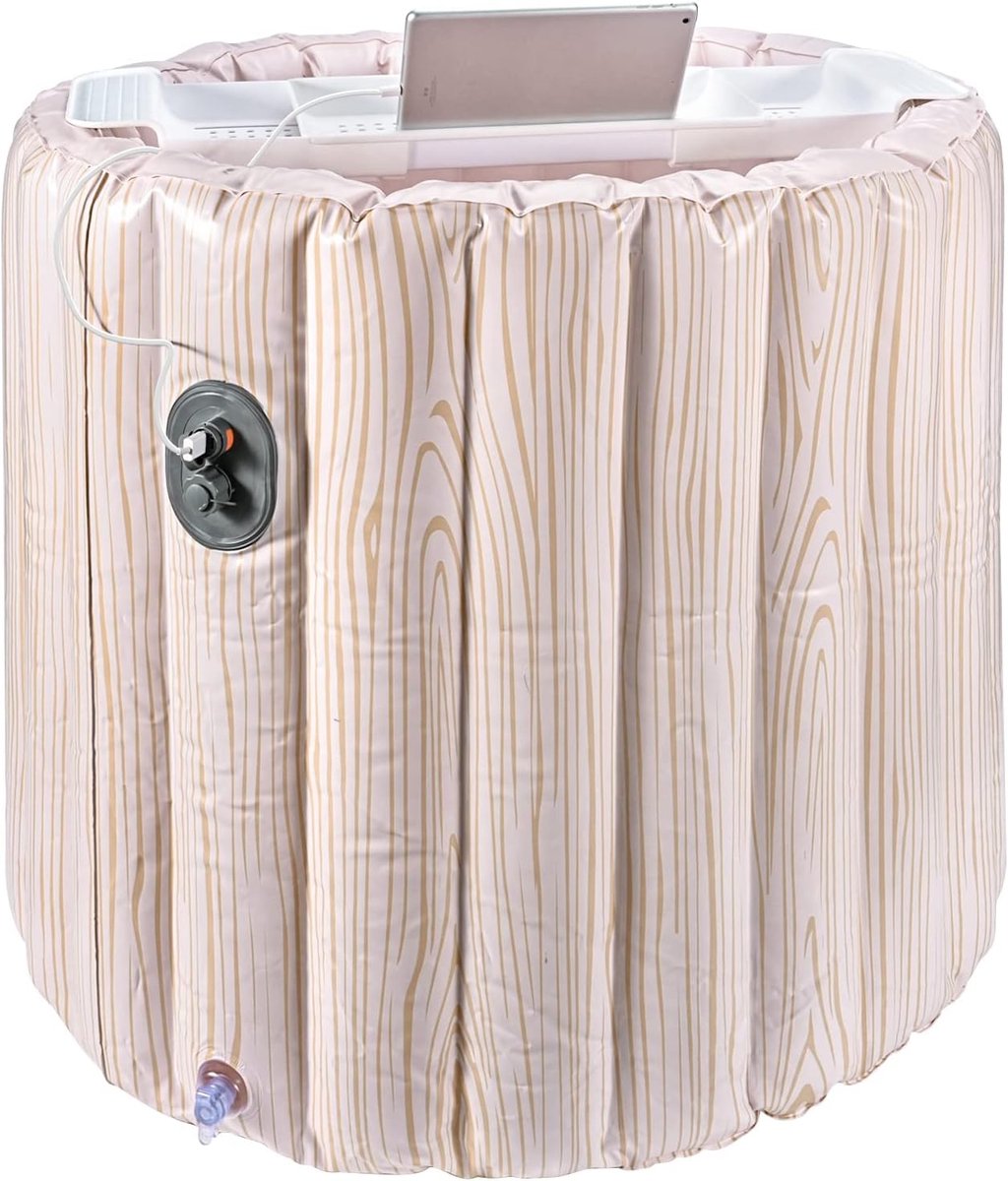 Badkuip Met Mobiele Telefoon Opladen - Opvouwbare Draagbare Spa Voor IJsbad - 90 x 70 cm