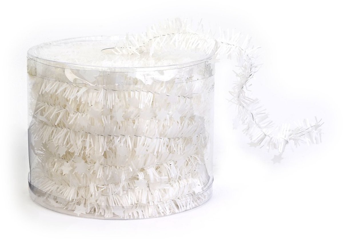 Besneeuwde kunstboom - 75 cm - met witte slinger - kunst kerstboom – foto 3