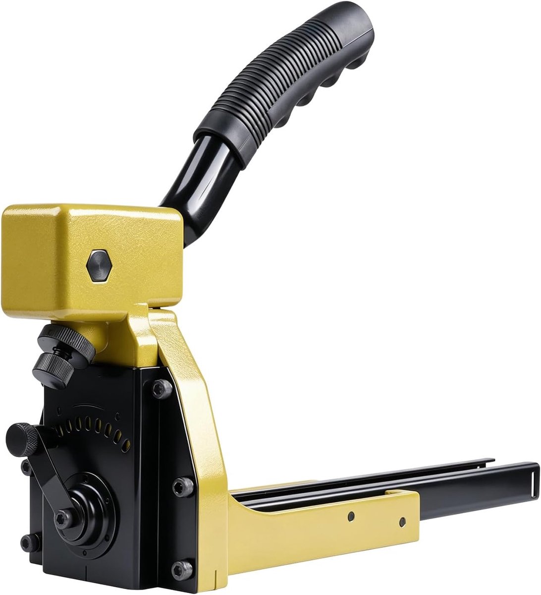 Handmatige nietmachine voor het sluiten van dozen - 16 gauge, 1-3/8-inch kroon, 3/4-inch lengte nietjes - gegolfd nietpistool voor vouwdozen