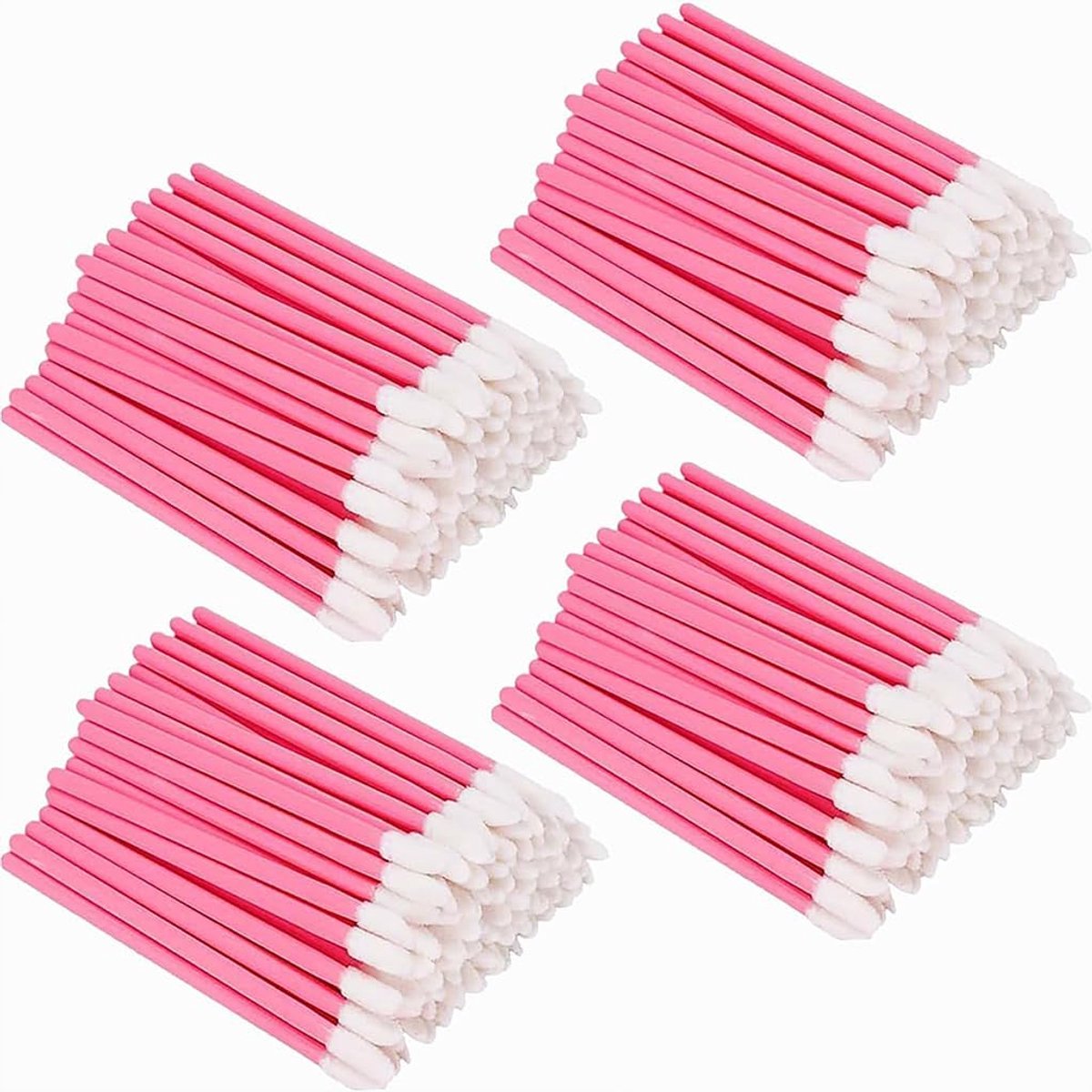 Lippenpenselen 400 stuks - Roze - Wegwerp applicators - Ideaal voor lipmake-up - ShopVlot