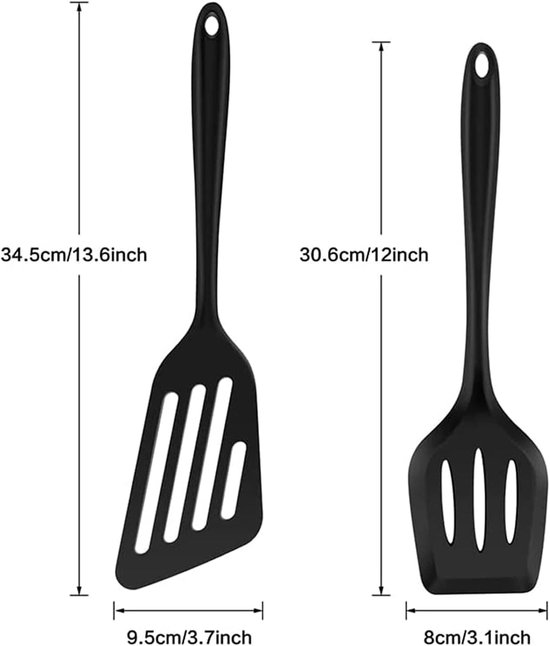 Spatel grillset 2 stuks hittebestendige turner spatel — afbeelding 4
