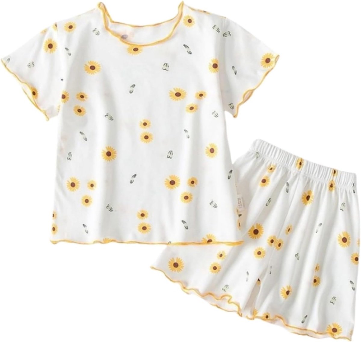 Set voor meisjes, 2-delig, kinderkleding, katoen, licht, T-shirt, shorts, sport, joggen, ademend, dagelijkse outfit, school, reizen, top A225