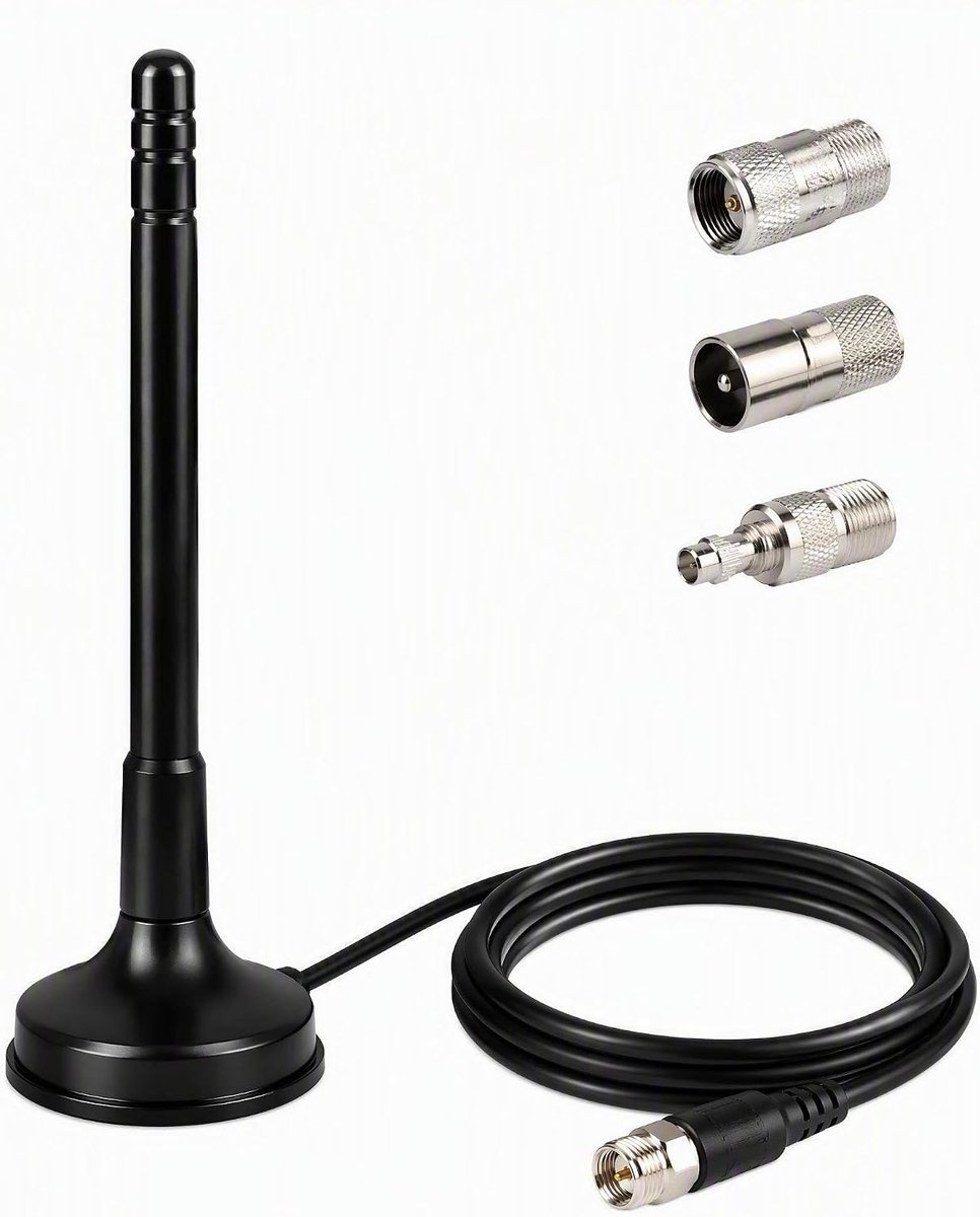 FM DAB Antenne voor Hi-Fi Systeem en Home Cinema, Passieve en Compacte Radioantenne voor Volwassenen, Tuner, Versterker en Audio-ontvanger, Woonkamer, Kantoor en Werkplaats