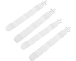 Flag Football Set, 5 Stuks PP Verstelbare Flag Football Riemen met 2 Vlaggen voor Jongeren en Volwassenen, Trainingsmateriaal voor Sportwedstrijden en -activiteiten (WHITE)