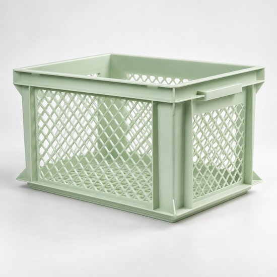 Fietskrat 26 Liter - 40 x 30 x 22 cm - Kunststof - Groen — afbeelding 2