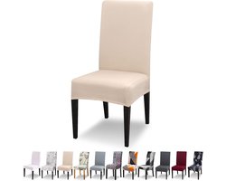 Eetkamerstoelhoezen set van 6 spandex stoelhoezen voor eetkamerstoelen, stretch stoelhoezen met hoge rug, afneembare wasbare elastische stoelbeschermer, decoratie hoes voor keuken, banket