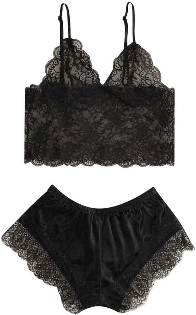 Lingeriesets dames Sexy Lingerie Nachtkleding Ondergoed Vrouwen Kanten Jurk Transparant Nachthemd