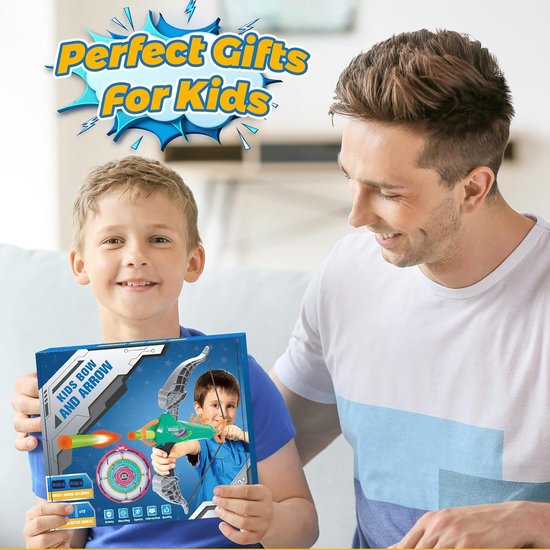 Pijl en boog, 4, 5, 6, 7, 8 jaar, outdoorspeelgoed tot 10 jaar, kindercadeau, jongens, kinderen, kinderspeelgoed, boogschieten, 3-6 jaar, cadeaus voor 3-12, educatief speelgoed — afbeelding 3