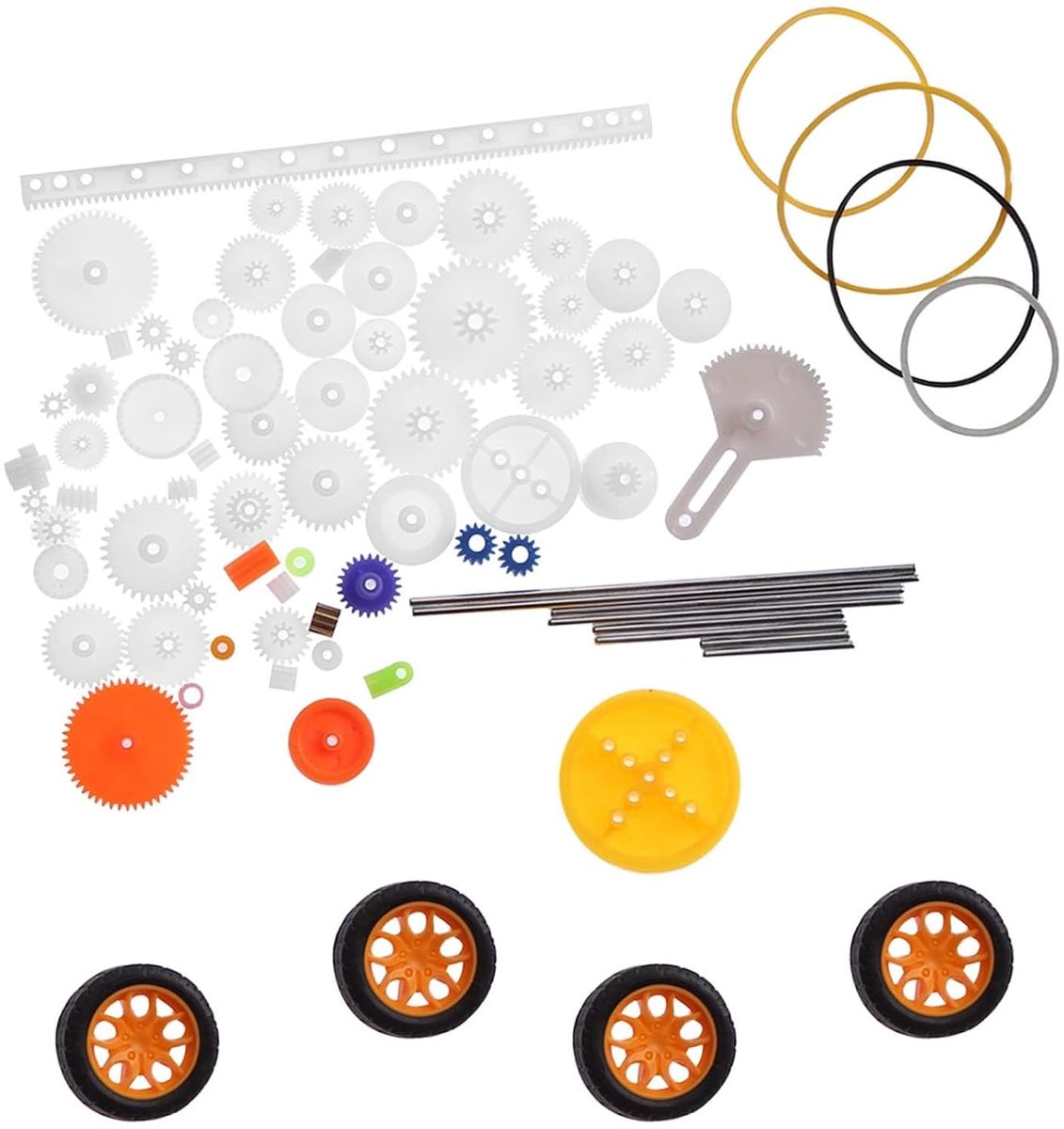 78 Stks Plastic Tandwielen Katrol Tandwielen, Plastic Tandwiel Set Riem Rek Kits Tandwiel Set As Riem Doe-het-zelf Set Accessoires