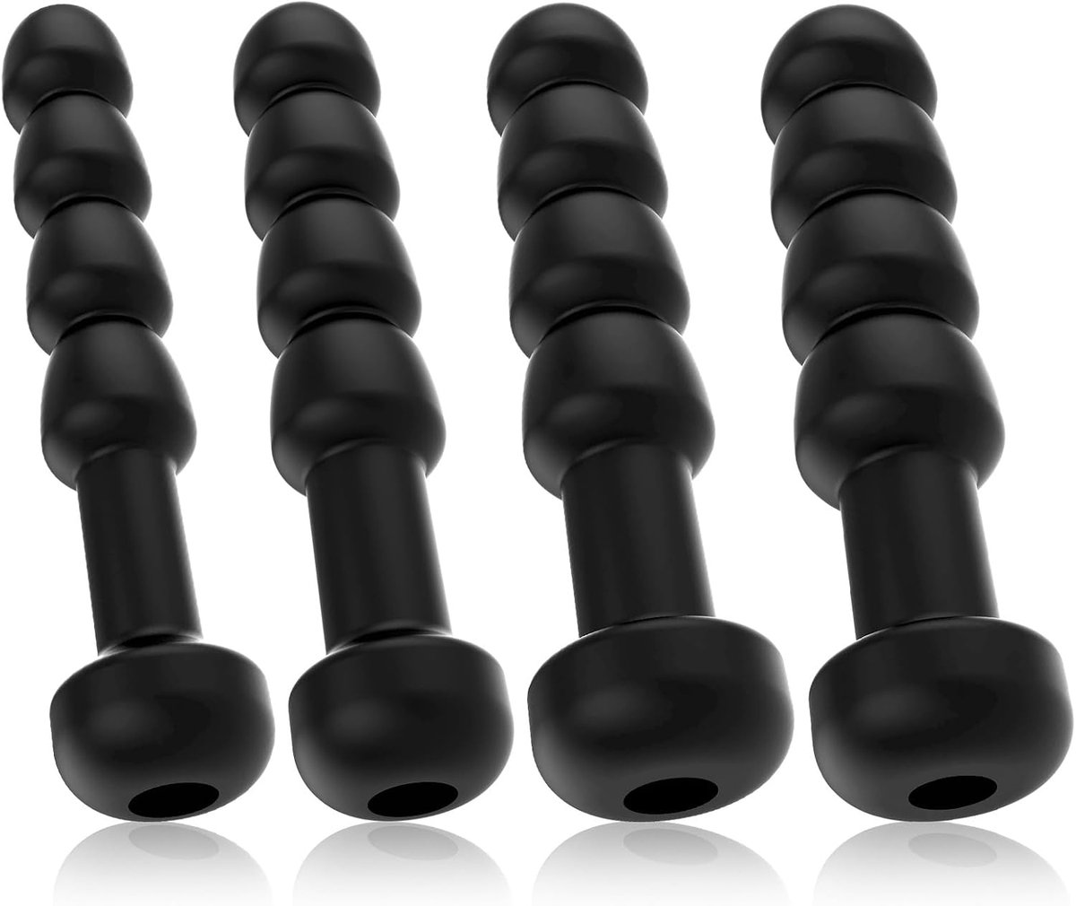 Urethrale Dilatator Set voor Mannen, Siliconen Catheter Urethrale Penisplug, Verschillende Maten Prostaatmassage SM Seksspeeltjes voor Mannen, Urethrale Catheter Kralen (4-delige set)