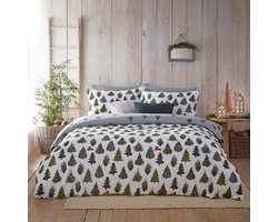 Furn. Evergreen Dekbedovertrek Set - Super King - Pine