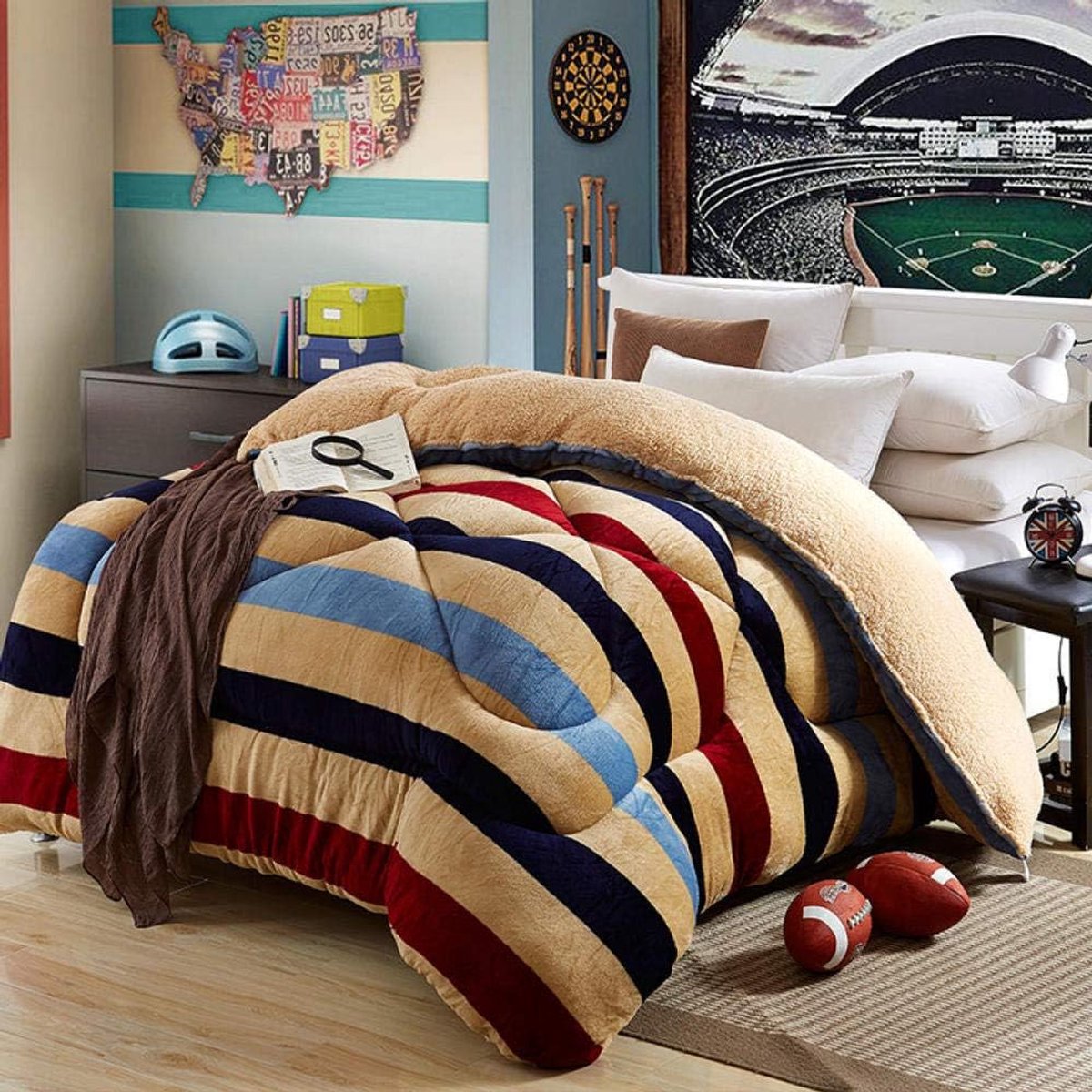 Fleece werpdekens Reisformaat - Superzachte donzige warme stevige bedspreien voor bank Microfiber deken -Naakt huwelijkstijdperk_200x230cm ongeveer 8 kg