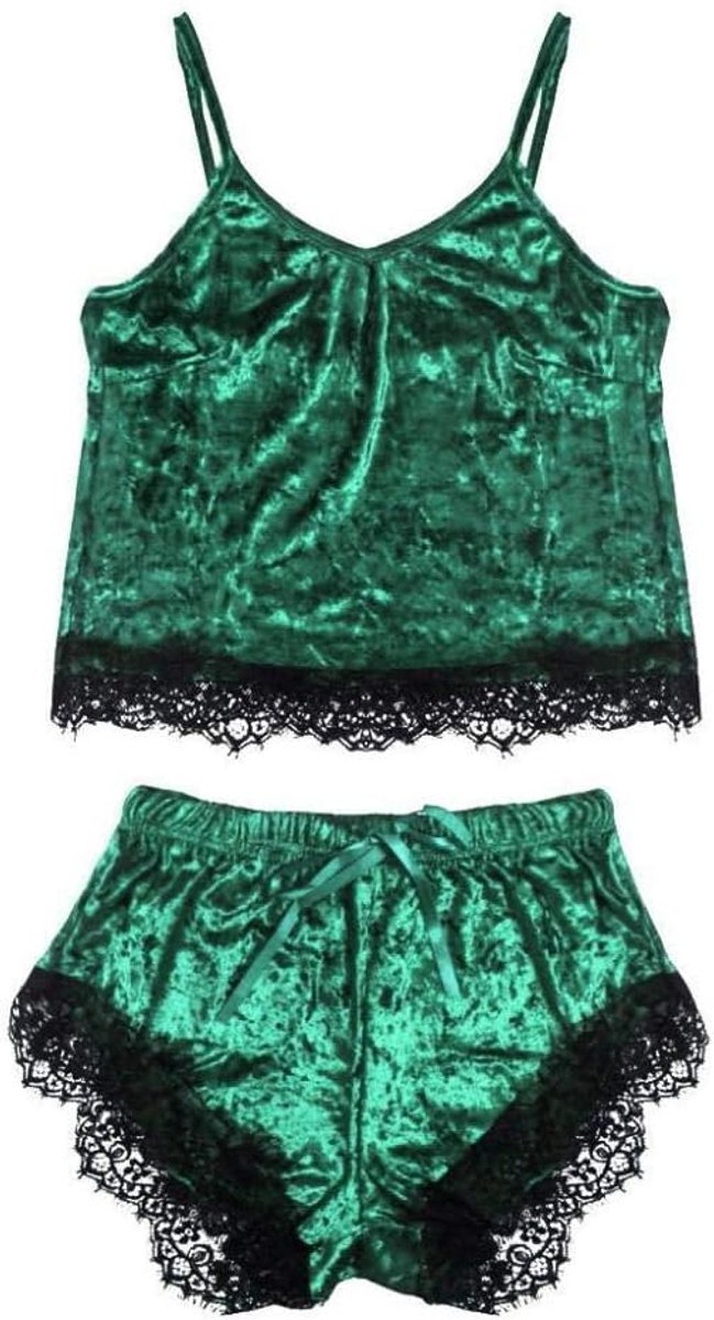 Sexy lingerie dames v-hals doorschijnende kanten kimono lingerie nachthemd ondergoed sexy set negligé jurk met stringSexy Pyjama Vrouwen Lingerie Hemdje Boog Shorts V-hals Tops Fluwelen Nachtkleding B