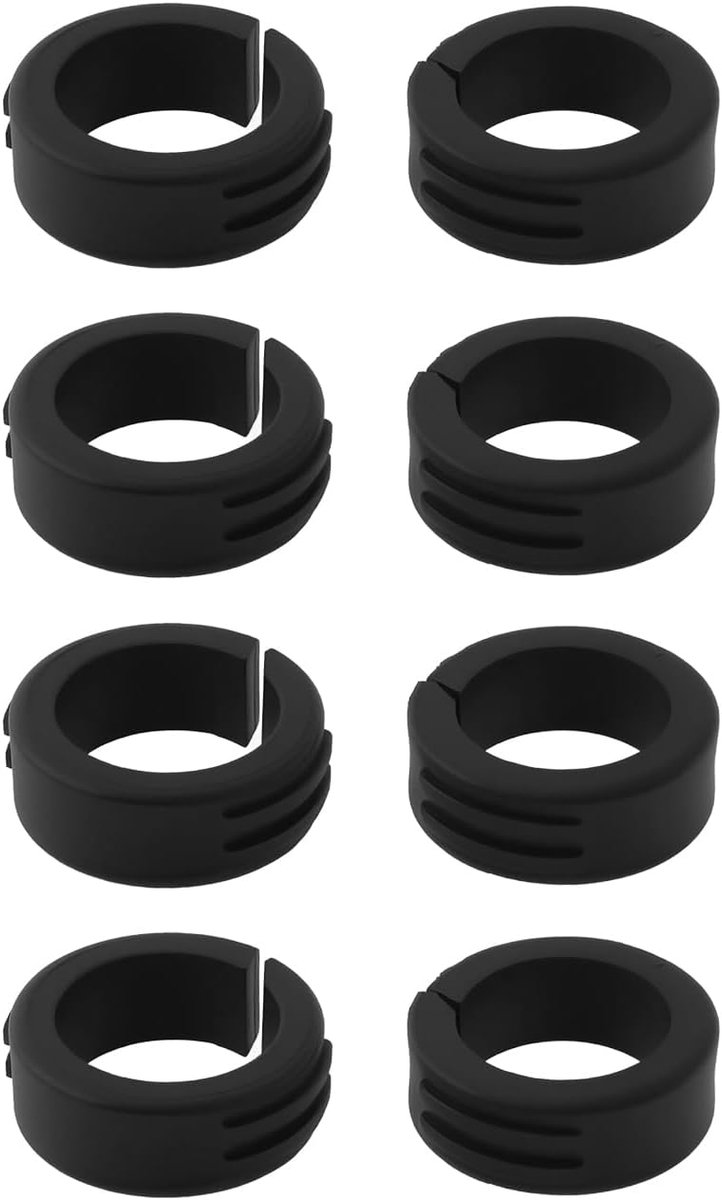8x Buiten Voorste Montage Pakking Fiets Stuur Ring 35 tot 31,8mm/35 tot 25,4mm Compatibel met iGPSPORT GPS Edge Explore XOSS G/G+ Fiets