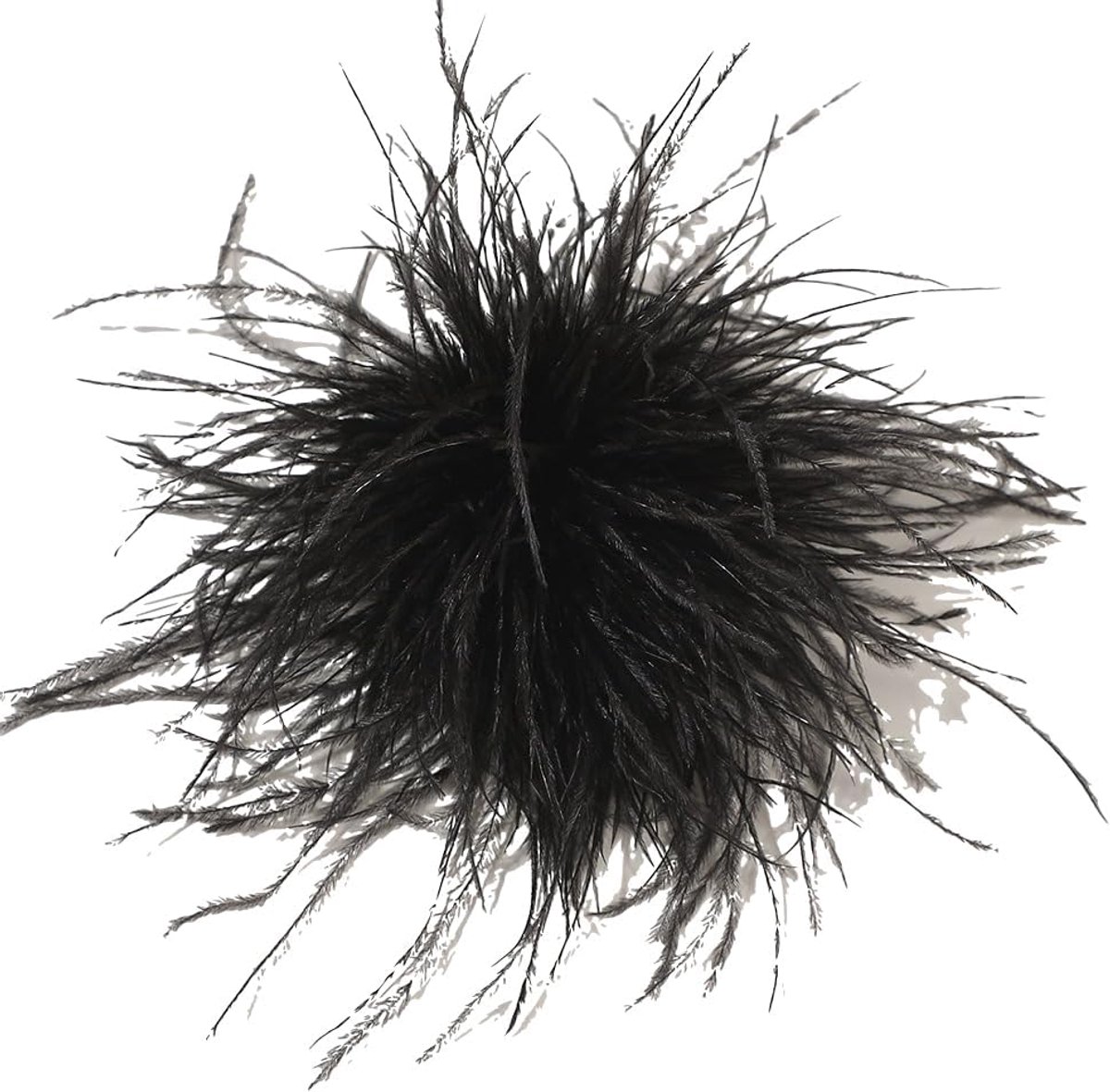 Struisvogelveren broche bruids broche bruiloft kerstfeest corsage hoed accessoires voor vrouwen bruiloft feest dans banket jurk kleding accessoires